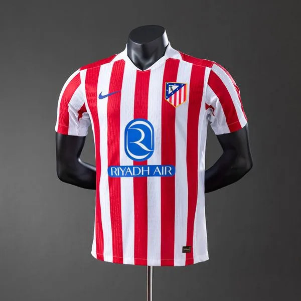 Camiseta de fútbol Atlético Madrid 2025/26 LOCAL MANGA CORTA VERSION FAN